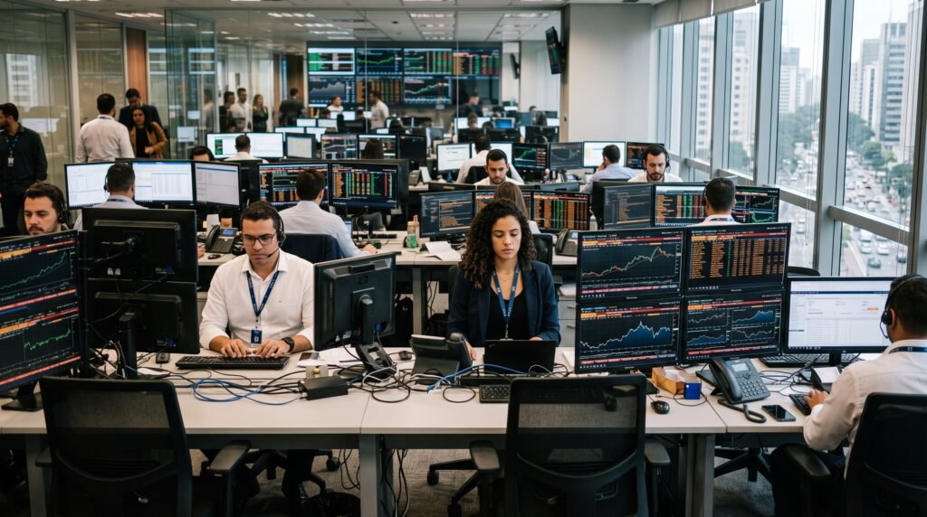 não em cima de balanço de empresa ou crescimento real da economia.