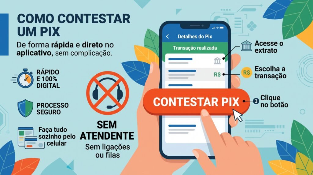 Todo banco precisa ter um botão de contestação no aplicativo, || sem falar com atendente.