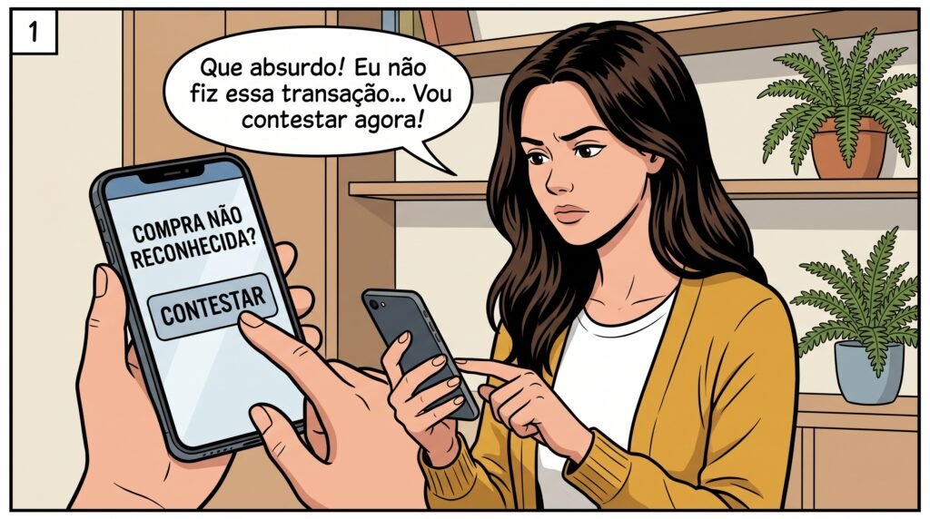 Passo 1: contestar no aplicativo, na hora.
