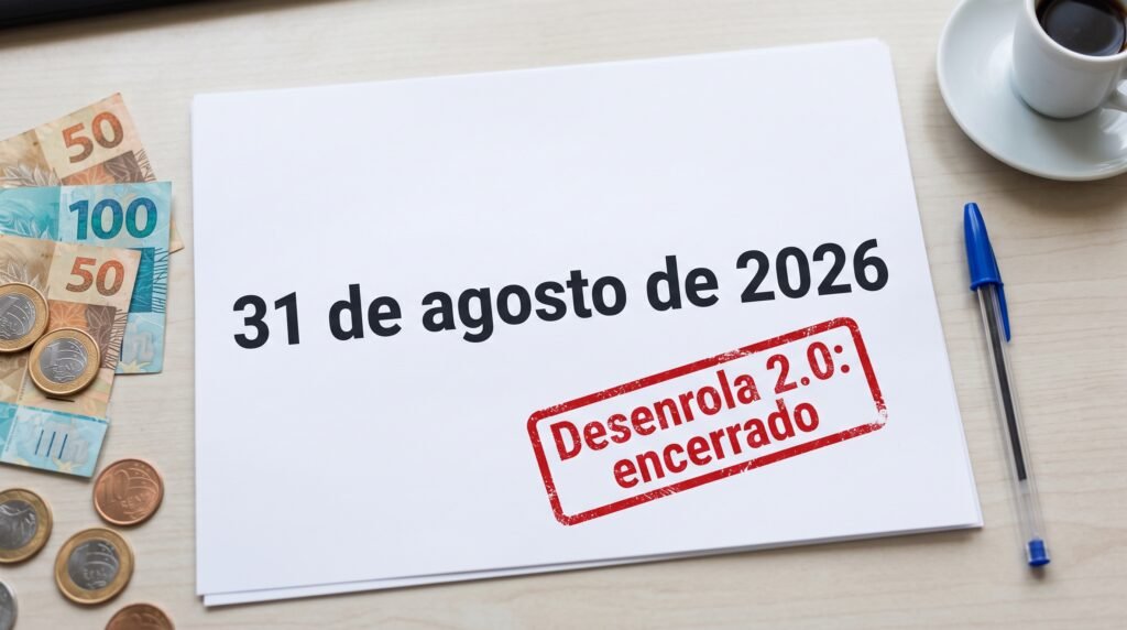 O Desenrola 2.0 terminou em 31 de agosto de 2026.