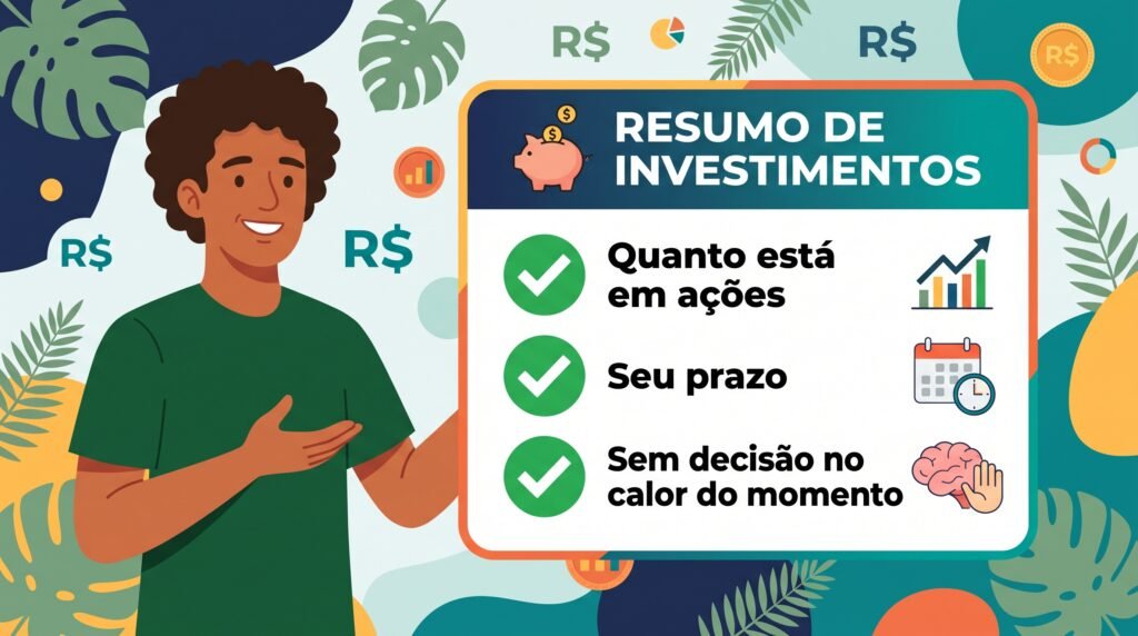 Resumindo: tamanho da exposição, || prazo e nada de decisão no calor do momento.